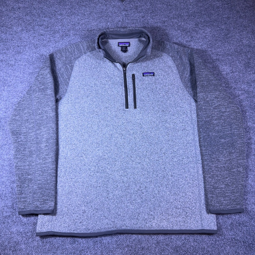 Patagonia Better Sweater 1/4 Zip Fleece Pullover Grey Mens XL 25523FA22